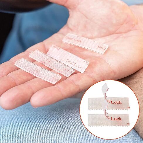 مجموعة تثبيت شريط لاصق - 20 قطعة من شرائط شريط لاصق مزدوج القفل، أشرطة مع لاصق للمنزل، مستلزمات المتاجر in Kuwait