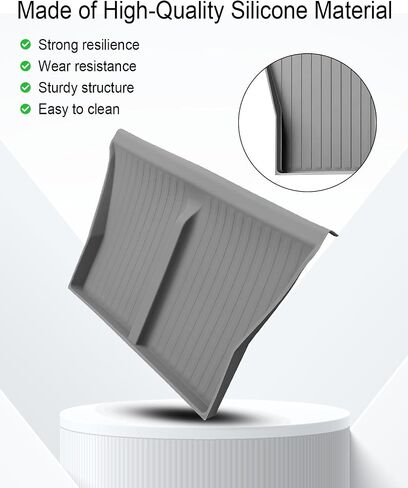 Wireless Charger Mat Fit for Tesla Cybertruck 2023 2024, Car Center Console Anti Slip Protective Pad, Grey in Saudi Arabia