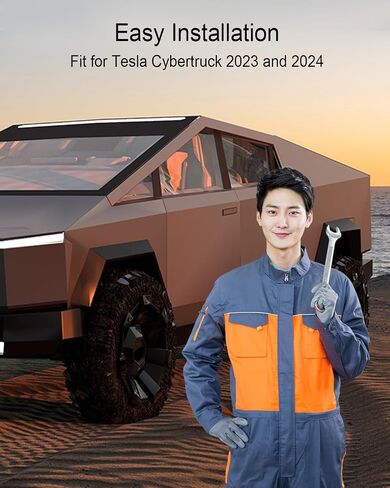 Wireless Charger Mat Fit for Tesla Cybertruck 2023 2024, Car Center Console Anti Slip Protective Pad, Grey in Saudi Arabia