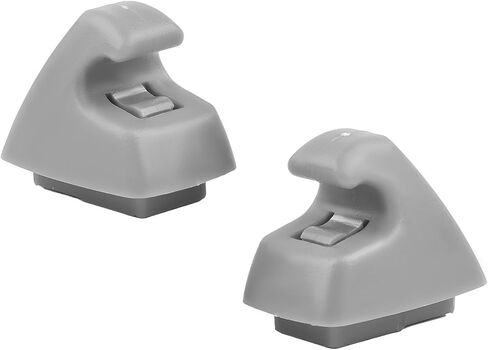 2 PCS Sun Visor Support Retainer Clip, 95994975 95994976 Sun Visor Hook Clip Bracket Replacement, Sunvisor Holder Hook for Cruze 2011-2016 Verano 2012-2017, Car Accessories (Beige) in Kuwait