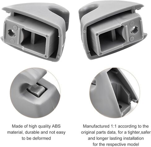 2 PCS Sun Visor Support Retainer Clip, 95994975 95994976 Sun Visor Hook Clip Bracket Replacement, Sunvisor Holder Hook for Cruze 2011-2016 Verano 2012-2017, Car Accessories (Beige) in Kuwait