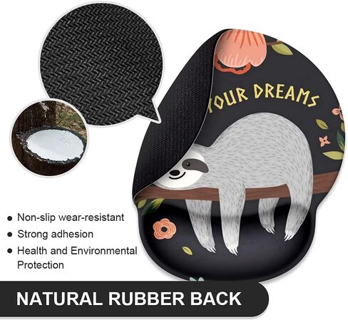 لوحة ماوس من الخشب الأسود الأحمر مع دعم مسند المعصم، لوحة ماوس لطيفة مخصصة للألعاب مصنوعة من قاعدة مطاطية غير قابلة للانزلاق، وسادة مريحة لمسند المعصم للكمبيوتر المحمول in Kuwait