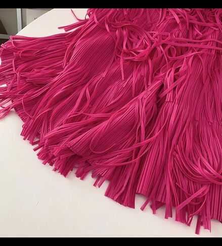 Women Fringe Skirt Elastic Waist Tiered Tassel Bodycon Midi Pencil Skirts for Night-Out Party Daily in Saudi Arabia