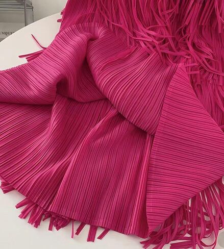 Women Fringe Skirt Elastic Waist Tiered Tassel Bodycon Midi Pencil Skirts for Night-Out Party Daily in Saudi Arabia