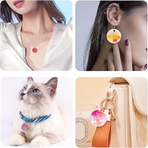 2 قطعة مزيج صغير دائرة مستديرة سيليكون قالب سلسلة المفاتيح 30 تجاويف 0.39 "0.59" 0.79 "0.98" 1.18" قالب صب الراتنج المسطح مع ثقب المرأة القرط قلادة قلادة راتنجات الايبوكسي قالب الحرف اليدوية in Kuwait