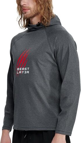 قمصان هوديي بأكمام طويلة للرجال من HUGE SPORTS، قمصان رياضية حرارية للرياضات الشتوية in Kuwait