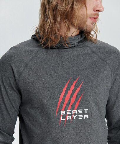 قمصان هوديي بأكمام طويلة للرجال من HUGE SPORTS، قمصان رياضية حرارية للرياضات الشتوية in Kuwait