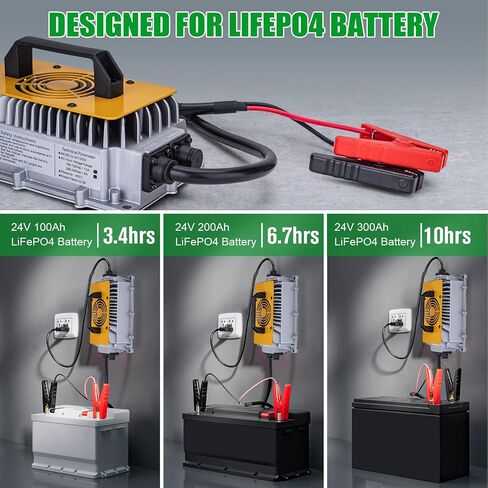 29.2V 30A LiFePO4 Battery Charger Smart 24V Lithium Iron Phosphate Battery, Support 0V Restart Charging Function, with Multiple Safety Protections for 24V Lithium Iron Phosphate Battery in Saudi Arabia