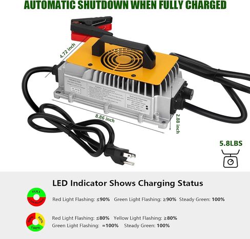 29.2V 30A LiFePO4 Battery Charger Smart 24V Lithium Iron Phosphate Battery, Support 0V Restart Charging Function, with Multiple Safety Protections for 24V Lithium Iron Phosphate Battery in Saudi Arabia