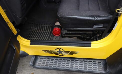 YOCTM ABS TJ Door Sill Protectors Guards Plate Entry Guard Kit for 97-06 Jeep Wrangler TJ Interior Accessories Full Protection Door Sill Guards Kit Protector Replacement, 2pcs/Set in Kuwait