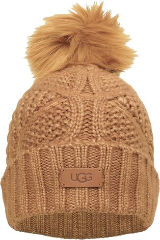 UGG Women's Cable Beanie with Pom in Saudi Arabia