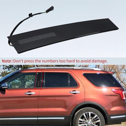 B Pillar Molding Trim with Door Entry Keypad Compatible with 2011-2019 Ford Explorer Replaces DB5Z-7820555-AC Door Pillar Applique Driver Side in Saudi Arabia