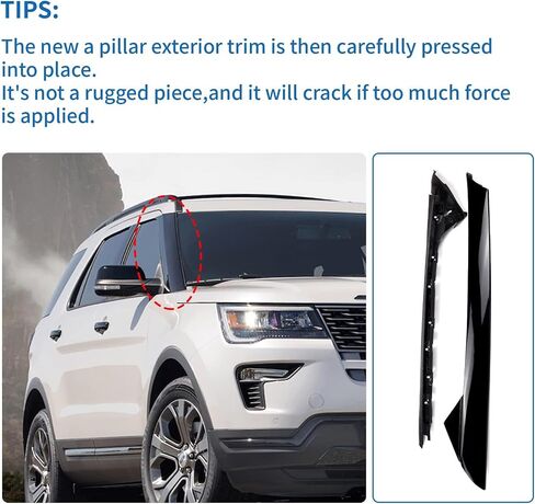 B Pillar Molding Trim with Door Entry Keypad Compatible with 2011-2019 Ford Explorer Replaces DB5Z-7820555-AC Door Pillar Applique Driver Side in Saudi Arabia