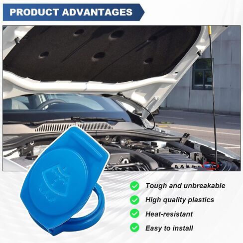 Windshield Washer Fluid Reservoir Cap, Windshield Wiper Fluid Cap Replacement OEM#3Q0955455, Car Accessories Windshield Washer Fluid Cap Wiper Reservoir Tank Cap Fit for Jetta 2019-2021 in Kuwait