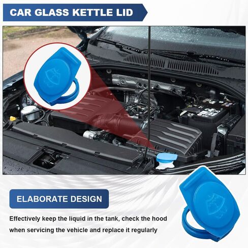 Windshield Washer Fluid Reservoir Cap, Windshield Wiper Fluid Cap Replacement OEM#3Q0955455, Car Accessories Windshield Washer Fluid Cap Wiper Reservoir Tank Cap Fit for Jetta 2019-2021 in Kuwait