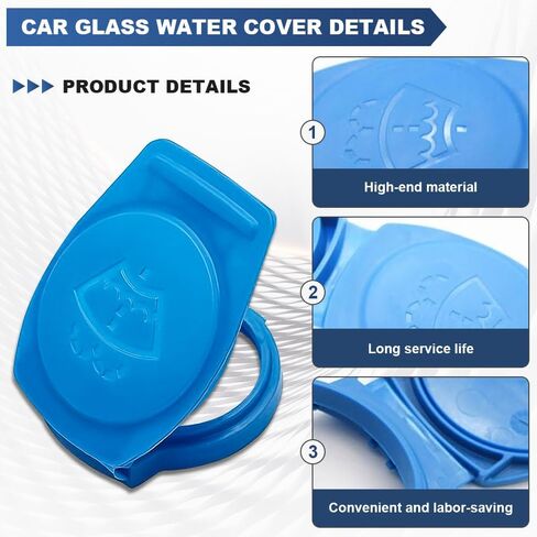 Windshield Washer Fluid Reservoir Cap, Windshield Wiper Fluid Cap Replacement OEM#3Q0955455, Car Accessories Windshield Washer Fluid Cap Wiper Reservoir Tank Cap Fit for Jetta 2019-2021 in Kuwait