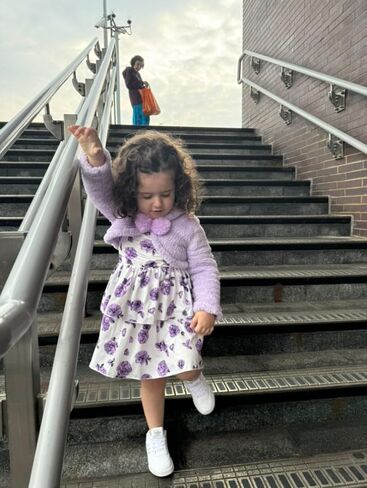 Little Toddler Girls Fall Winter Cardigan Dress Outfit with Bag in Kuwait