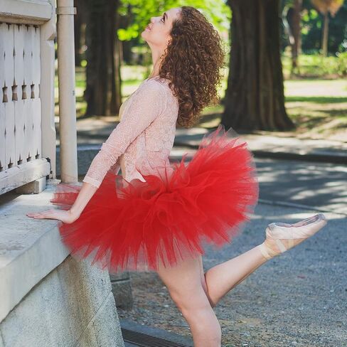 Tutu for Women Adult Tulle Skirts Costume for Women 6 Layered Womens Tutu Skirts for Girls Halloween Ballet in Kuwait