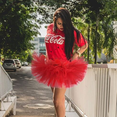 Tutu for Women Adult Tulle Skirts Costume for Women 6 Layered Womens Tutu Skirts for Girls Halloween Ballet in Kuwait