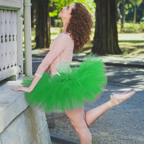 Tutu for Women Adult Tulle Skirts Costume for Women 6 Layered Womens Tutu Skirts for Girls Halloween Ballet in Kuwait