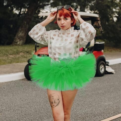 Tutu for Women Adult Tulle Skirts Costume for Women 6 Layered Womens Tutu Skirts for Girls Halloween Ballet in Kuwait
