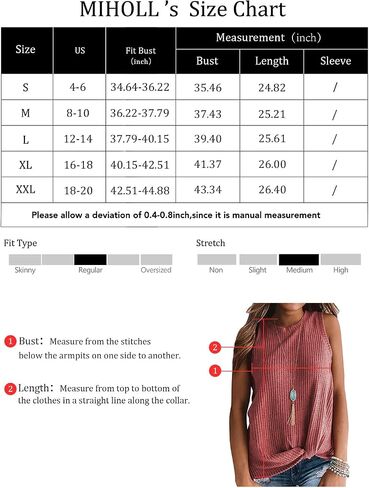 MIHOLL Womens Casual Tops Sleeveless Cute Twist Knot Waffle Knit Shirts Tank Tops in Saudi Arabia