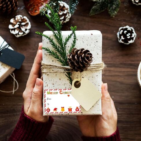160 Pcs Christmas Gift Tags Stickers,(3"×2" Christmas Tags for Gifts Christmas Labels Christmas Labels Stickers for Gifts Stickers Suitable for Christmas Holidays Christmas Name Tags in Kuwait