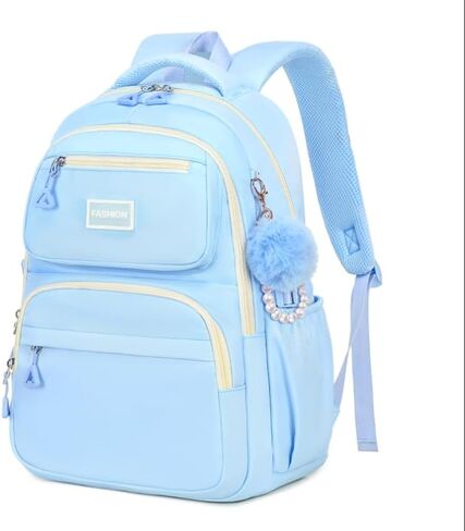 MOONBABY Girls Backpack for School Kawaii Book Bag for Kids Teens Adult Pink (with Furry Decoration) in Kuwait