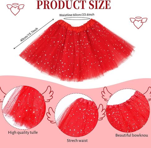 6 قطعة زي الملاك الأبيض مجموعة أجنحة ريش الملاك هالو عقال الجوارب العالية العصا توتو تنورة للفتيات تأثيري in Kuwait