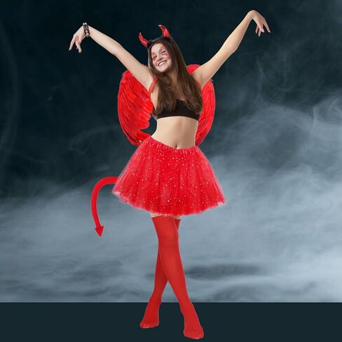 6 قطعة زي الملاك الأبيض مجموعة أجنحة ريش الملاك هالو عقال الجوارب العالية العصا توتو تنورة للفتيات تأثيري in Kuwait