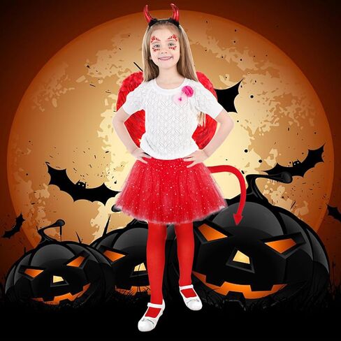 6 قطعة زي الملاك الأبيض مجموعة أجنحة ريش الملاك هالو عقال الجوارب العالية العصا توتو تنورة للفتيات تأثيري in Kuwait