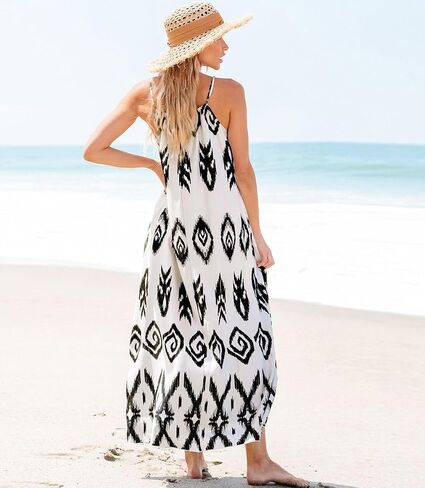 Womens Maxi Summer A-Shape Sleeveless Long Dress Adjustable Straps Summer Dresses 2024 in Saudi Arabia