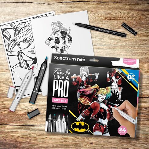 Spectrum Noir Pro Fan Art Set - 24 Piece - Batman in Kuwait