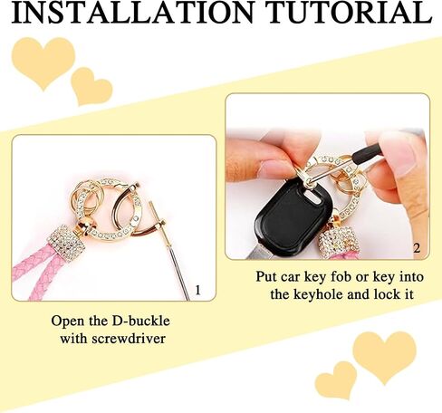 Heart Keychain Wristlet Bling Keychains For Women Girls Key Chain For Car Keys Purse Charms Handbag Backpack Accessories in Kuwait