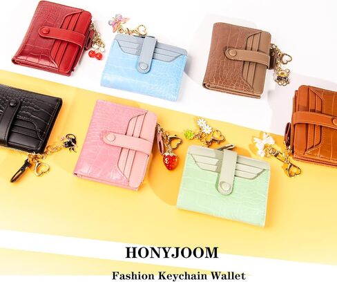 Wallet Keychain Wristlet for Women Card Holder with Bracelet and Cute Key Chains Accessories Girl Small Wallets in Saudi Arabia