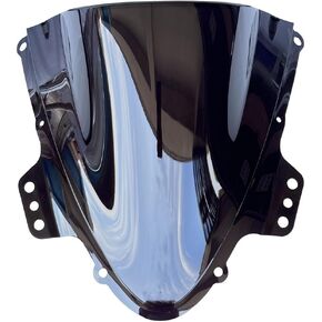 Motorcycle Double Bubble Windshield Windscreen Visor Air Flow Deflector Compatible with Suzuki GSXR 1000 2005-2006