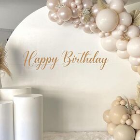 Happy Birthday Decal for Balloon Arch,Balloon Arch Backdrop Decorations,Happy Birthday Party Decorations, Happy Birthday Decal Sign for Arch Ideas (HB Decal)