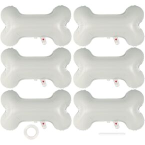 6 Pcs Dog Bone Balloon, 30 Inch Bone Shaped Foil Balloons,Pets Puppy Birthday Decorations Dog Balloons for Pets Dog Birthday Party Decoration Supplies (Bone)