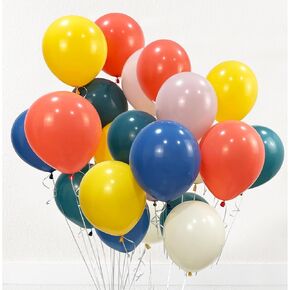 Boho Rainbow Balloons/Boho Rainbow Party Decorations Mustard Orange Vintage Green Denim Blue/Ivory/Twilight Pink Balloons 30pcs for Rainbow Birthday/Boho Baby Shower