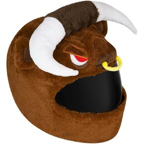 Moto Loot Helmet Cover for Motorcycle Helmet, Fun Rides and Gifts (Cover Only. Helmet Not Included) - Bull