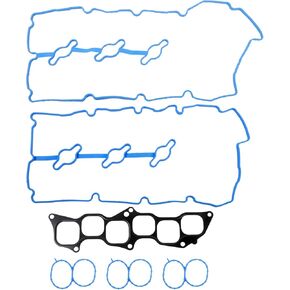 Engine Valve Cover Gasket Set Compatible with Hyundai Kia Vehicle Azera Entourage Santa Fe Sonata Veracruz, Amanti Sedona Sorento, 3.3L 3.8L V6 2006-2011 Replace# VS 50750 R, VS50750R