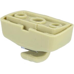 X AUTOHAUX Beige Sun Visor Hook Clip Bracket Hanger for VW Golf Jetta Passat Beetle 3B0857561A
