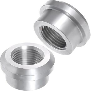 2 قطعة 3/8 "NPT لحام أنثى على Bung المناسب من الألومنيوم، 3/8" NPT ملولب لحام متدرج على أنبوب أنثى Bung تركيب ملولب، تركيب صندوق وقود قابل للحام، محول تركيب الأنابيب ملحقات السيارة