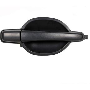 ECOTRIC Outside Door Handle Black Textured Compatible with Mitsubishi Endeavor 2004-2011 Replacement for MR987493 (Rear Left)