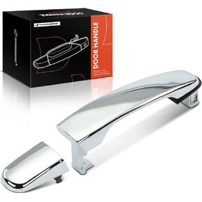 A-Premium Front Right or Rear Exterior Door Handle Compatible with Chevrolet Equinox, Malibu, Traverse & GMC Terrain, Acadia, Acadia Limited & Buick Enclave & Pontiac G6 & Saturn Aura, Outlook, Chrome
