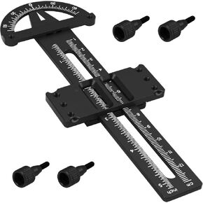 Aluminum Shock Synchronizer Ruler Balance Measurement Tool Compatible with 1/10 1/12 Axial SCX10 TRX4 Tamiya TT02 TT02 CC01 MST XV01 TF2 RC Car (Blue)