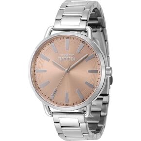 Invicta Lady's Wildflower 38mm Stainless Steel Quartz Watch, Silver (Model: 46329)