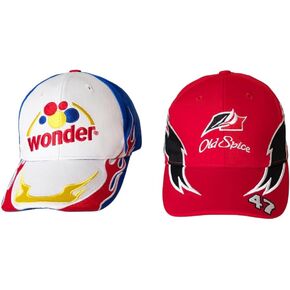 Talladega Combo Hat Set Ricky Racer Cap for Men Driver Costume Set Blue