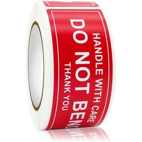 Fragile Handle with Care Stickers - 150 Pcs 1x3 inch Packaging Protector for Delicate Items: Shipping, Moving, Storage - Clear Message, Strong Adhesive
