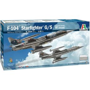 Italeri ITA2514 1:32 F-104G F-104S Starfighter Upgraded RF Version [Model Building KIT]